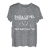 Herren Papa Level Loading Schwangerschaft Verkünden Baby Party T-Shirt