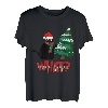 Schwarze Katze Weihnachten Baum Cat What lustiges Geschenk T-Shirt