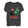 Schwarze Katze Weihnachten Baum Cat What lustiges Geschenk T-Shirt