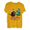 Schwarze Katze Weihnachten Baum Cat What lustiges Geschenk T-Shirt