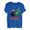 Schwarze Katze Weihnachten Baum Cat What lustiges Geschenk T-Shirt