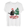 Schwarze Katze Weihnachten Baum Cat What lustiges Geschenk T-Shirt