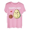 Daddycado Dad Avocado Schwangerschaftsankündigung Avocado T-Shirt