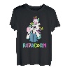 Herren Papacorn Einhorn Vatertagsgeschenk für Papa T-Shirt
