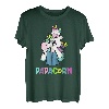 Herren Papacorn Einhorn Vatertagsgeschenk für Papa T-Shirt
