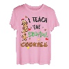 I Teach Smartest Cookies Lustiges Lehrer Weihnachten T-Shirt T-Shirt