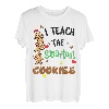 I Teach Smartest Cookies Lustiges Lehrer Weihnachten T-Shirt T-Shirt
