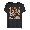 50 Jahre alt, hergestellt 1973, Blume zum 50. Geburtstag, Retro-Design T-Shirt