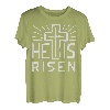 He is Risen Easter Jesus Christian Männer Frauen Mama Papa Luv T-Shirt
