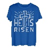 He is Risen Easter Jesus Christian Männer Frauen Mama Papa Luv T-Shirt