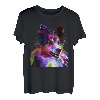 Sheltie Rough Collie buntes Pop Art Porträt Hundebesitzer T-Shirt