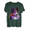 Sheltie Rough Collie buntes Pop Art Porträt Hundebesitzer T-Shirt