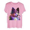 Sheltie Rough Collie buntes Pop Art Porträt Hundebesitzer T-Shirt