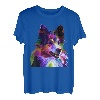 Sheltie Rough Collie buntes Pop Art Porträt Hundebesitzer T-Shirt