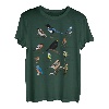Gartenvögel Vogel Zeichnung Amsel Blaumeise Rotkehlchen T-Shirt