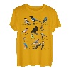 Gartenvögel Vogel Zeichnung Amsel Blaumeise Rotkehlchen T-Shirt