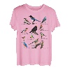 Gartenvögel Vogel Zeichnung Amsel Blaumeise Rotkehlchen T-Shirt