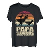 Papasaurus T-Rex Dinosaurier Familien Dino Vater Papa Saurus T-Shirt