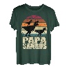 Papasaurus T-Rex Dinosaurier Familien Dino Vater Papa Saurus T-Shirt