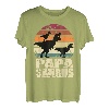 Papasaurus T-Rex Dinosaurier Familien Dino Vater Papa Saurus T-Shirt