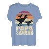 Papasaurus T-Rex Dinosaurier Familien Dino Vater Papa Saurus T-Shirt