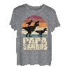 Papasaurus T-Rex Dinosaurier Familien Dino Vater Papa Saurus T-Shirt