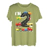 I'm 2 Years Old Lokomotive-Zug 2. Geburtstag Kinder Kleinkind T-Shirt