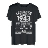 Legende 1943 geboren, 80. Geburtstag Mann, Herren T-Shirt