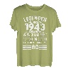 Legende 1943 geboren, 80. Geburtstag Mann, Herren T-Shirt