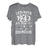 Legende 1943 geboren, 80. Geburtstag Mann, Herren T-Shirt