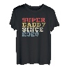Herren Super Daddy since 2020 Papa Vater Vatertag Retro T-Shirt