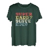Herren Super Daddy since 2020 Papa Vater Vatertag Retro T-Shirt