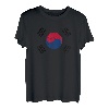 Südkorea-Flagge mit südkoreanischen Vintage-Farben T-Shirt