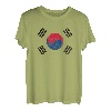 Südkorea-Flagge mit südkoreanischen Vintage-Farben T-Shirt