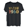 Vintage 1960 63. Geburtstag 63 Jahre Geburtstag Mann Frau T-Shirt