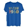 Vintage 1960 63. Geburtstag 63 Jahre Geburtstag Mann Frau T-Shirt