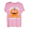 Halloween Jungen Mädchen Kinder coolster Kürbis im Patch T-Shirt