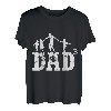 Herren Vater von 3 Drillingen wird Vater dreifacher Kinder T-Shirt
