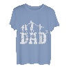 Herren Vater von 3 Drillingen wird Vater dreifacher Kinder T-Shirt