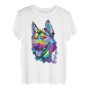 Tierkostüm Husky-Kopf, abstrakte Kunst T-Shirt