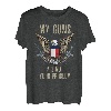 Meine Waffen sind nicht dein Problem AR15 American Flag Pro 2A T-Shirt