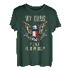Meine Waffen sind nicht dein Problem AR15 American Flag Pro 2A T-Shirt