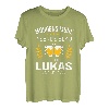 Lukas Vorname Geschenk Geburtstag Lustiges Bier Sprüche T-Shirt