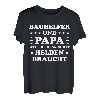 Herren Bauhelfer Spruch Papa Bauhandwerk Beruf Baustelle Bauhelfer T-Shirt