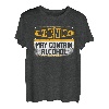 Warning May Contain Alkohol Drunk Beer Lustiges Design T-Shirt