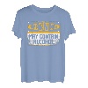 Warning May Contain Alkohol Drunk Beer Lustiges Design T-Shirt