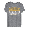 Warning May Contain Alkohol Drunk Beer Lustiges Design T-Shirt