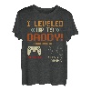 I Leveled Up To Daddy Gamer Ehemann Schwangerschaftsankündigung T-Shirt