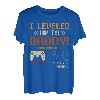 I Leveled Up To Daddy Gamer Ehemann Schwangerschaftsankündigung T-Shirt