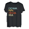 Herren Ehemann Papa Tüftler Held Handwerker Dad Vatertag Spruch T-Shirt